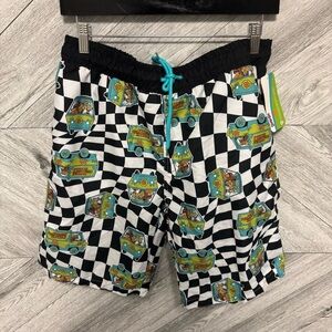 Scooby Doo | Checkered Cartoon Print Shorts